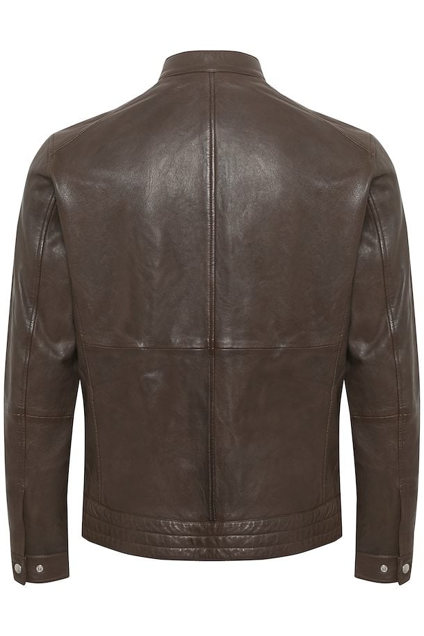 Matinique MAadron Leather jacket – Shop MAadron Leather jacket in Dark ...